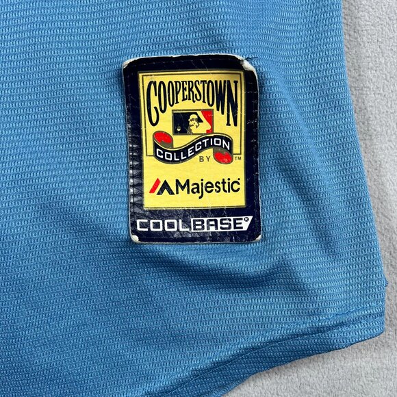 Brooklyn Dodgers Jersey Mens Large Robinson 42 MLB Baseball Majestic Cooperstown - Picture 3 of 12